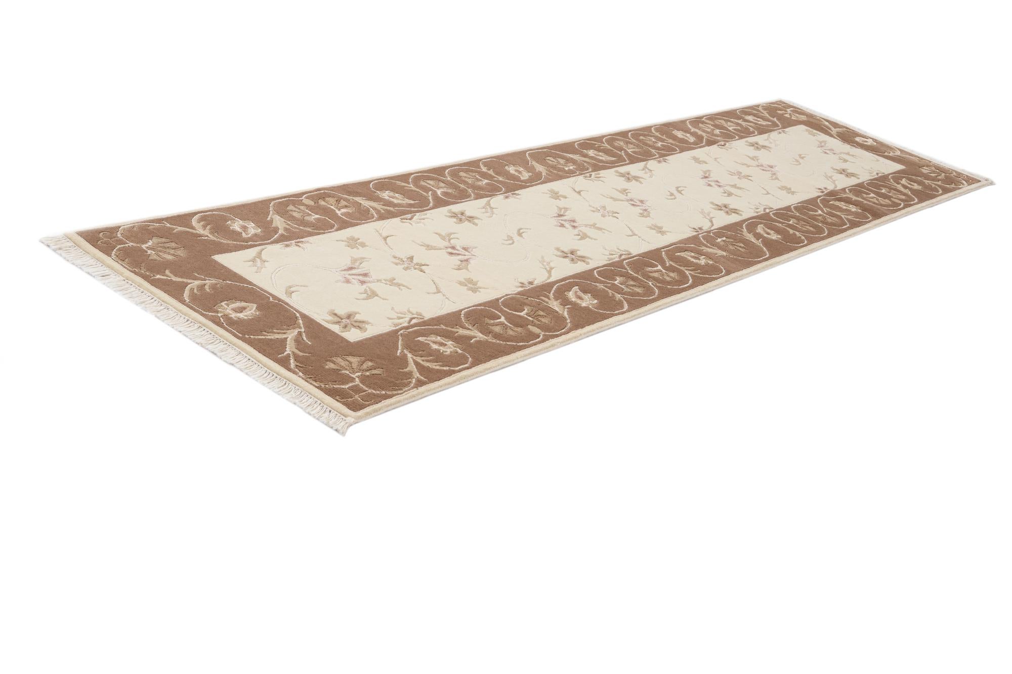2' 7 x 9' 9 Hand Knotted Darya Wool Runner Rug