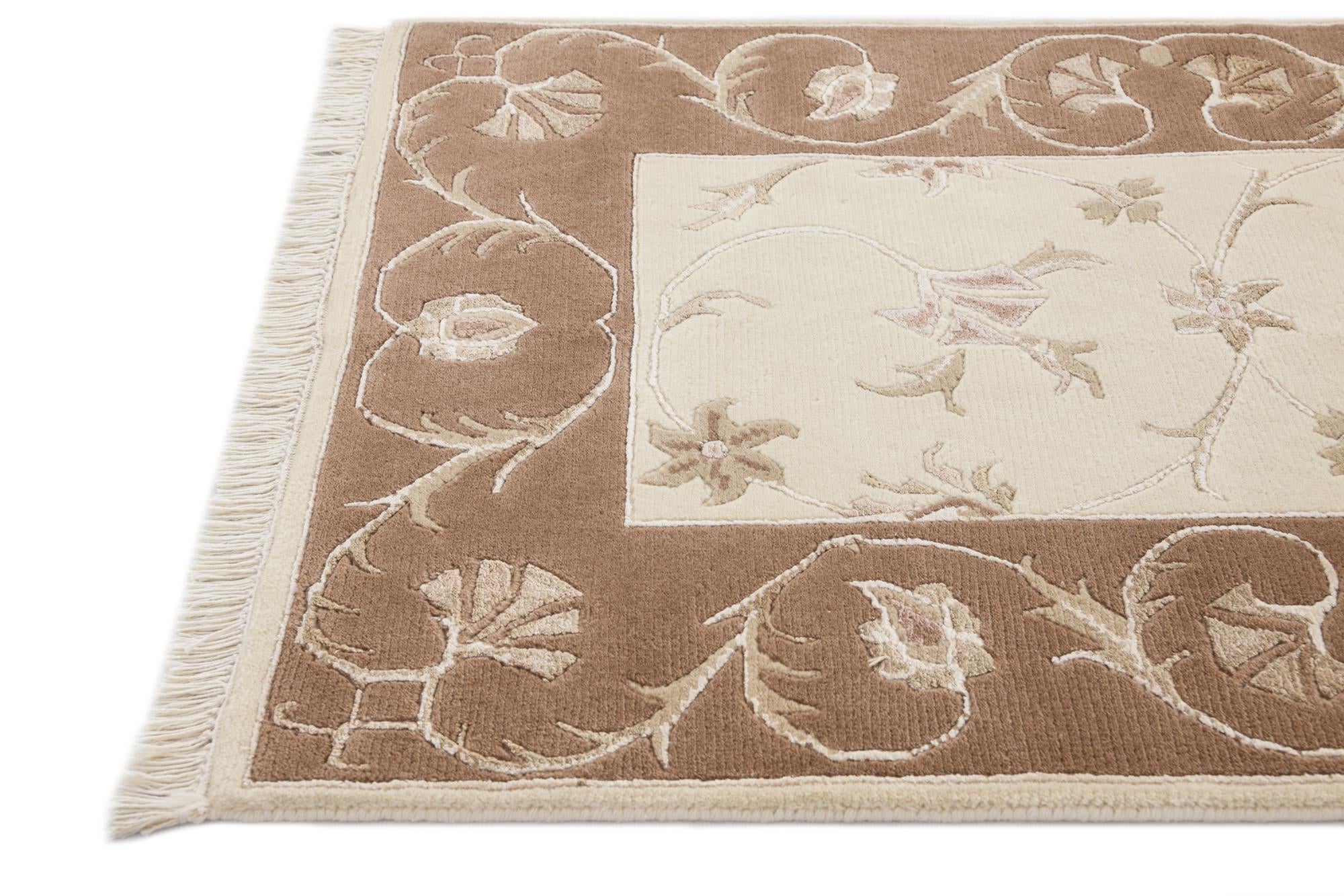 2' 7 x 9' 9 Hand Knotted Darya Wool Runner Rug