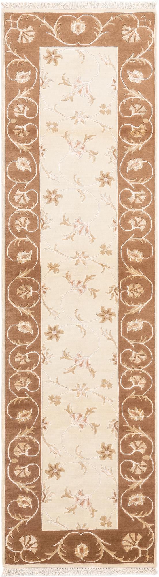 2' 7 x 9' 9 Hand Knotted Darya Wool Runner Rug
