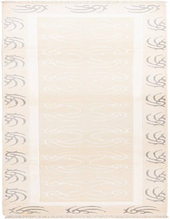 Detail image of 2' 8 x 9' 9 Hand Knotted Darya Wool Runner Rug