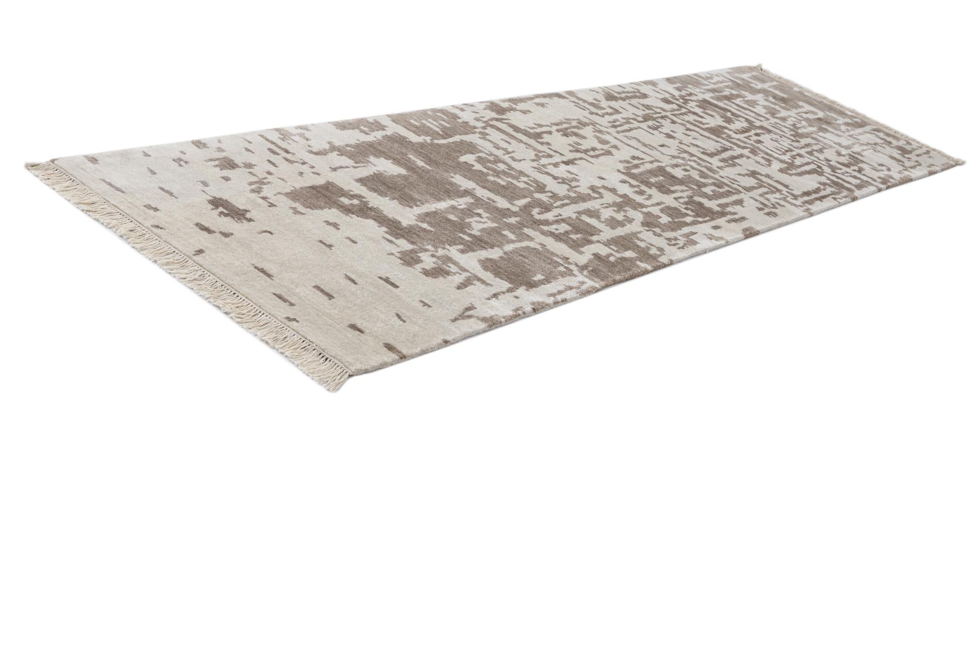 2' 8 x 9' 10 Hand Knotted Darya Wool Runner Rug