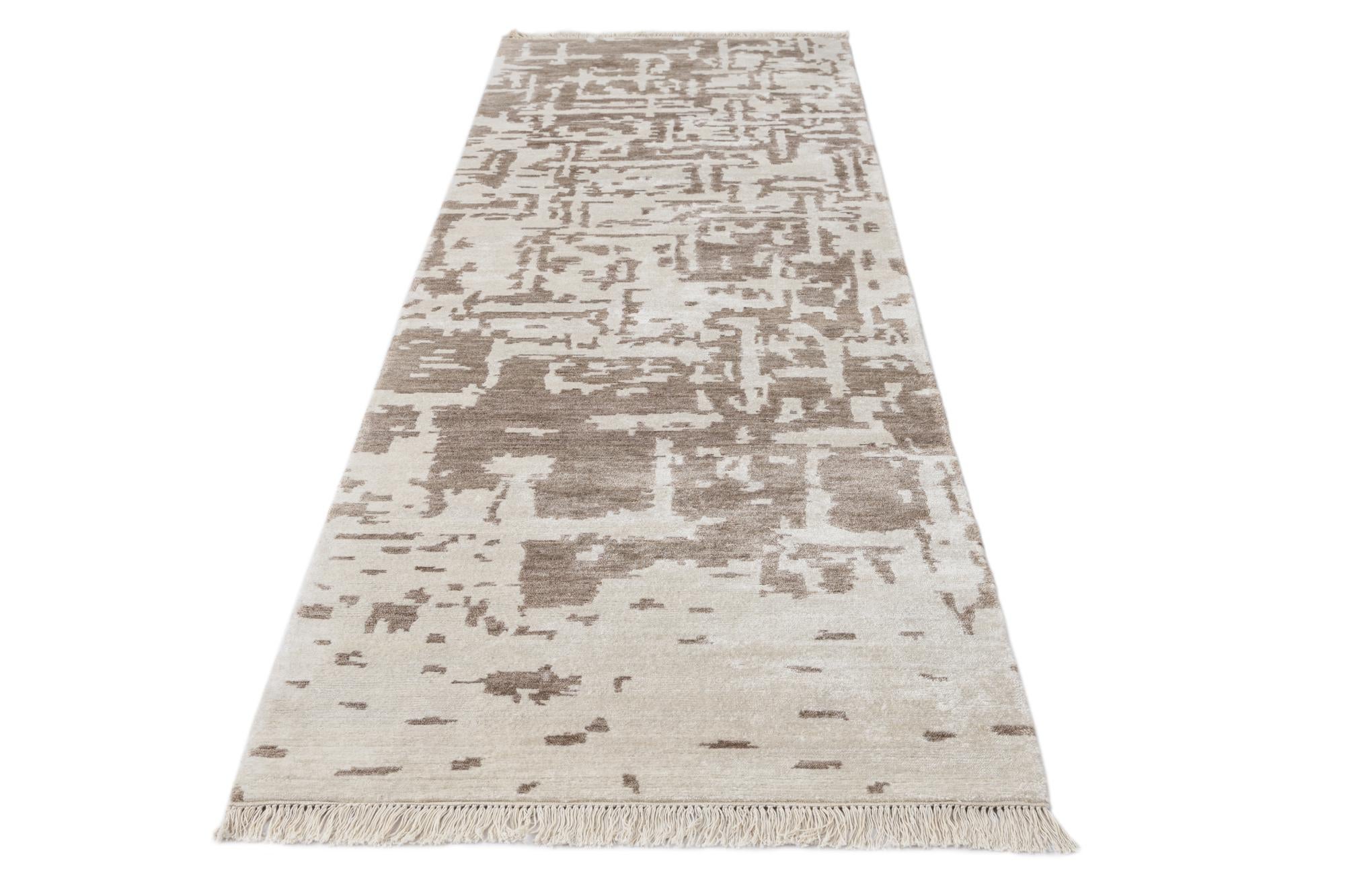2' 8 x 9' 10 Hand Knotted Darya Wool Runner Rug