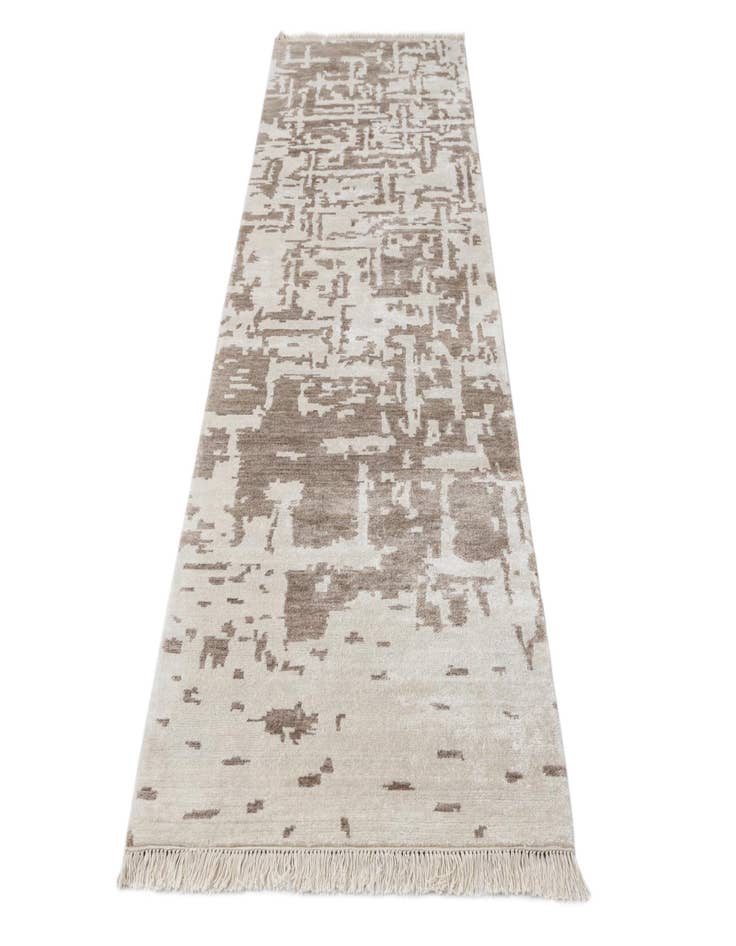 Detail image of 2' 8 x 9' 10  Hand Knotted Darya Wool Runner Rug