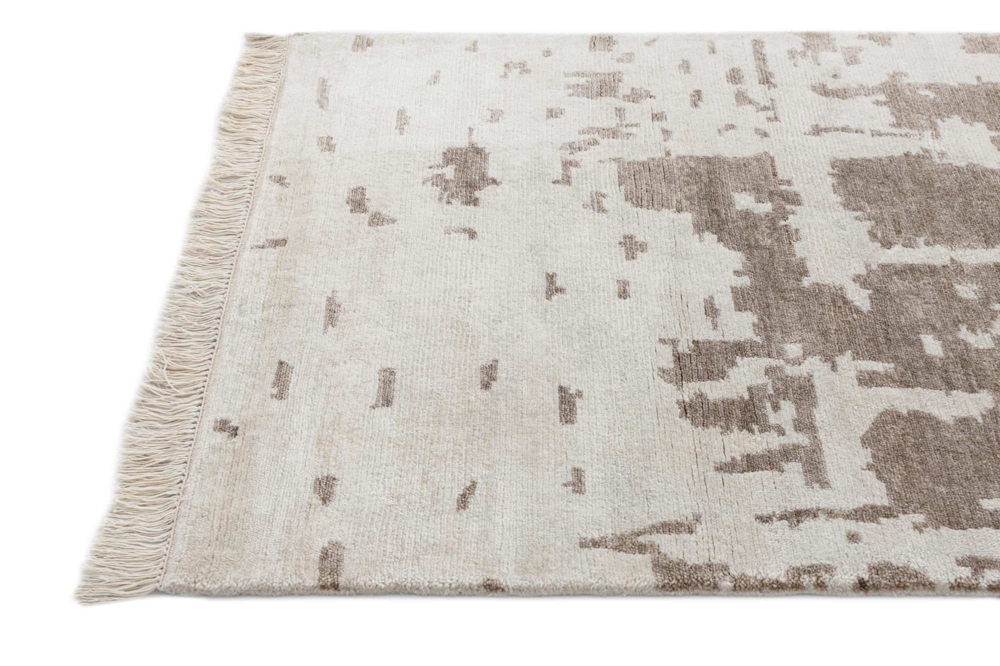 2' 8 x 9' 10 Hand Knotted Darya Wool Runner Rug