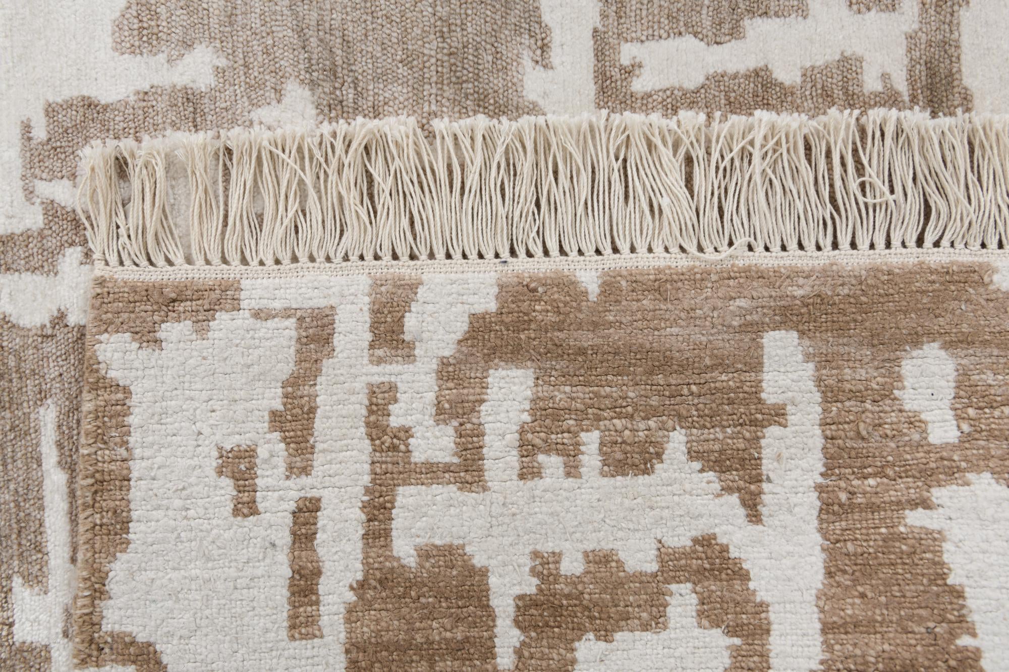 2' 8 x 9' 10 Hand Knotted Darya Wool Runner Rug