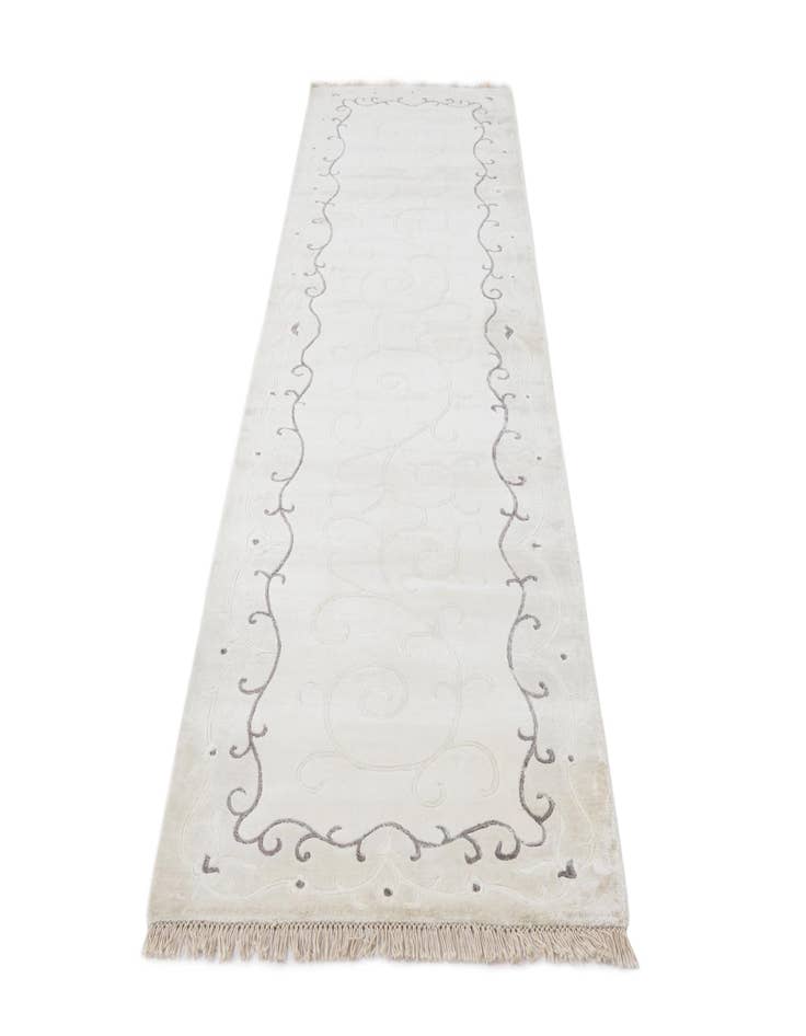 Detail image of 2' 8 x 9' 9 Hand Knotted Darya Wool Runner Rug
