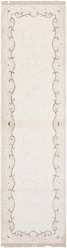 Detail image of 2' 8 x 9' 9 Hand Knotted Darya Wool Runner Rug