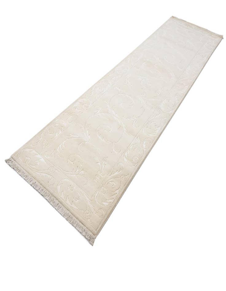 Detail image of 3' 3 x 13'  Hand Knotted Darya Wool Runner Rug