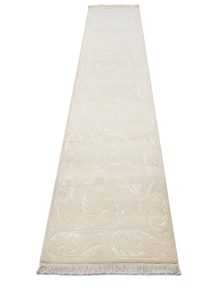 Detail image of 3' 3 x 13'  Hand Knotted Darya Wool Runner Rug