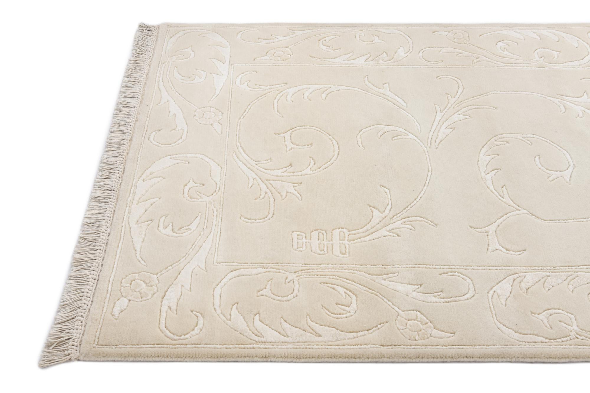 3' 3 x 13' Hand Knotted Darya Wool Runner Rug