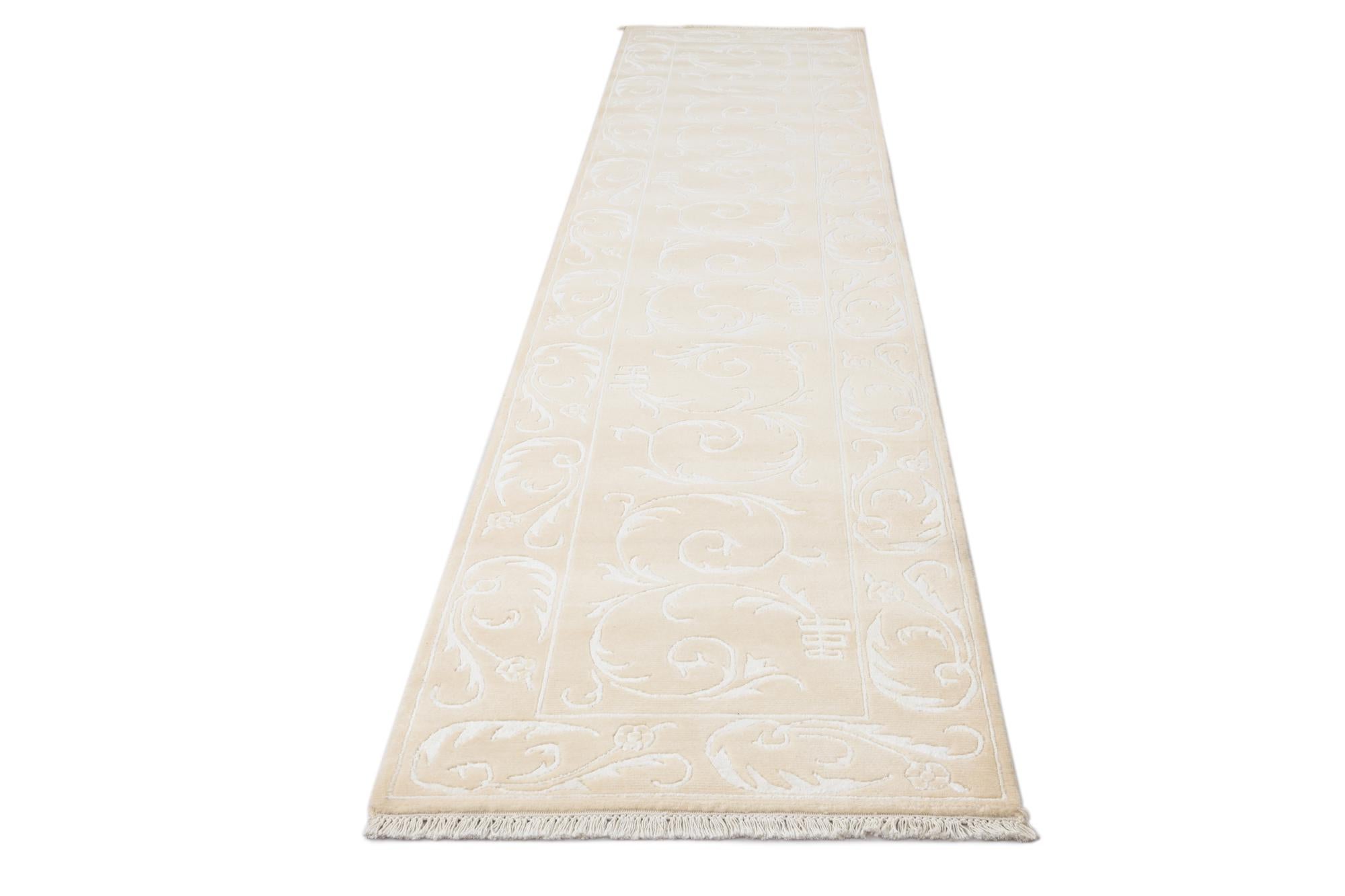 2' 7 x 13' 3 Hand Knotted Darya Wool Runner Rug
