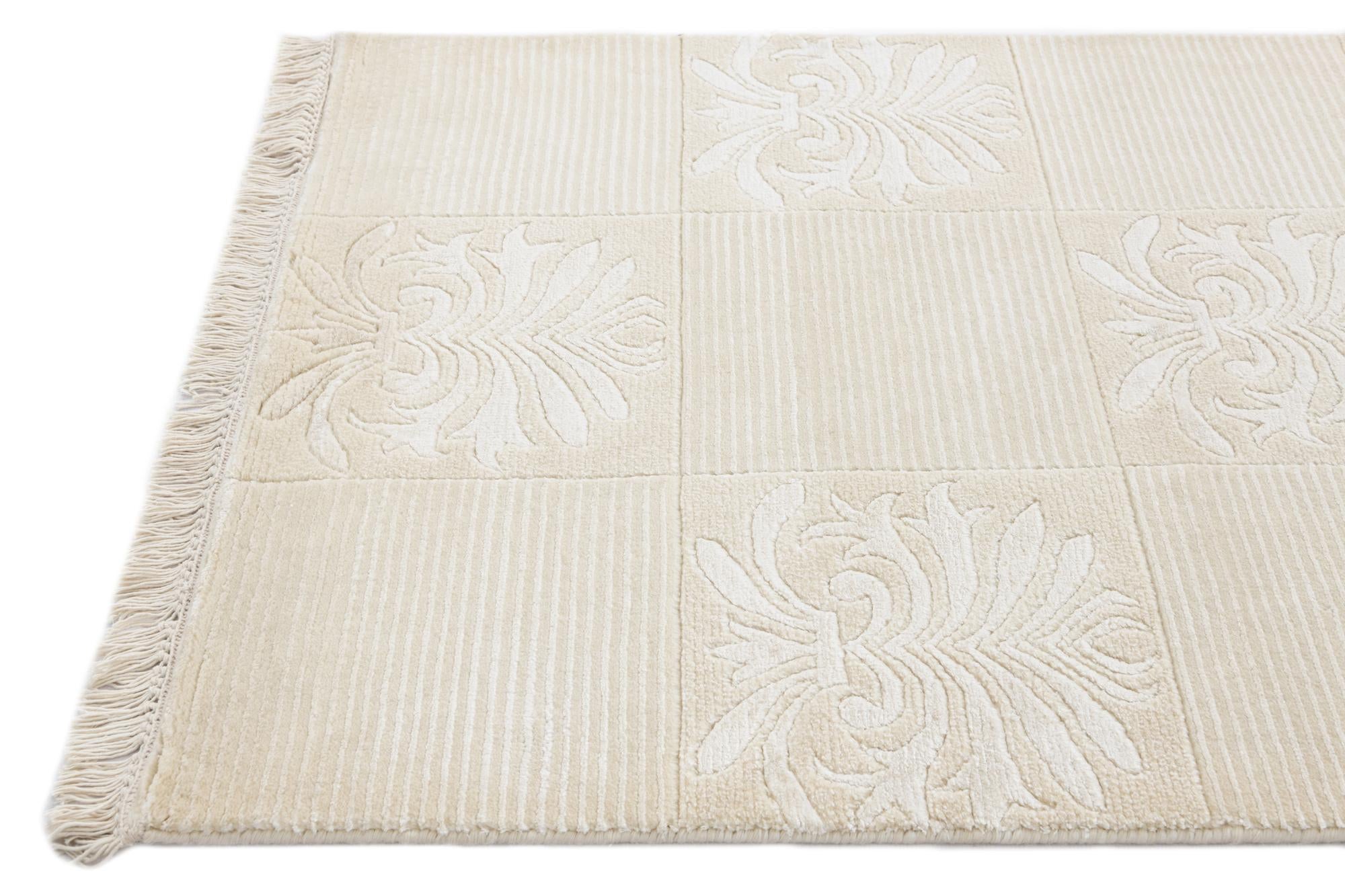 2' 7 x 13' Hand Knotted Darya Wool Runner Rug