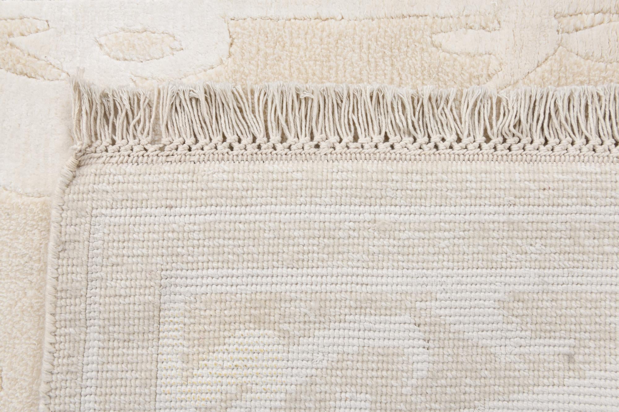 2' 8 x 12' 11 Hand Knotted Darya Wool Runner Rug