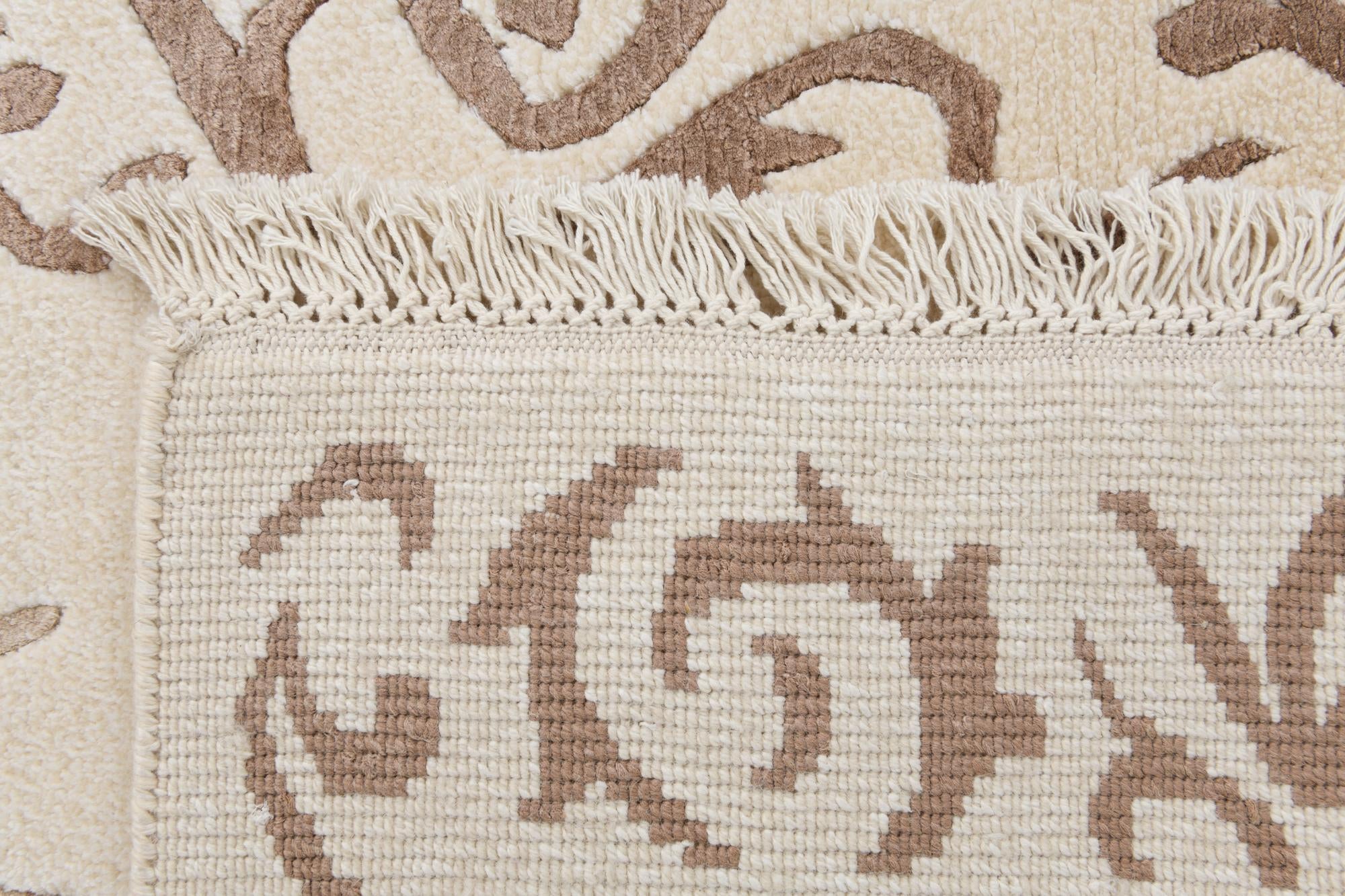 2' 7 x 13' 1 Hand Knotted Darya Wool Runner Rug