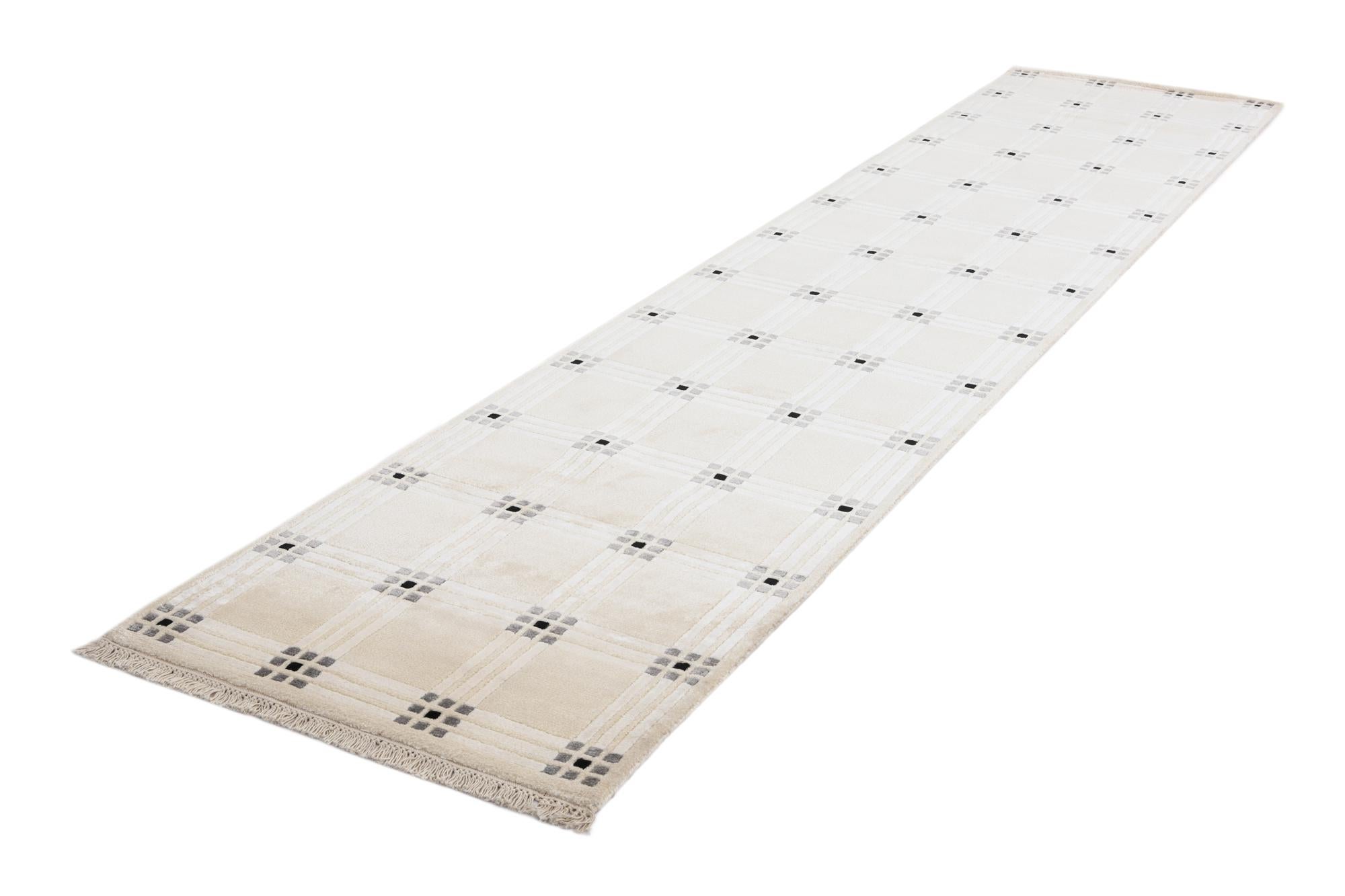 2' 7 x 12' 10 Hand Knotted Darya Wool Runner Rug