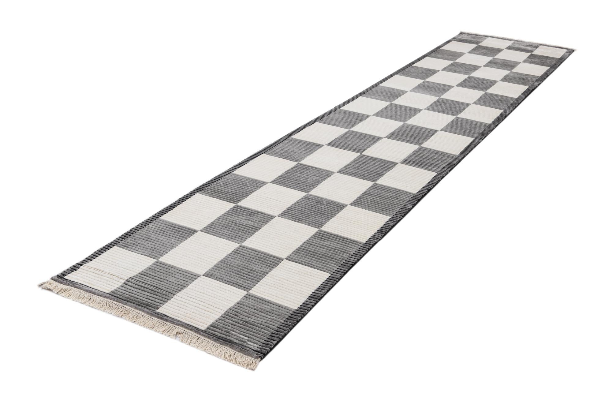 2' 7 x 13' 1 Hand Knotted Darya Wool Runner Rug