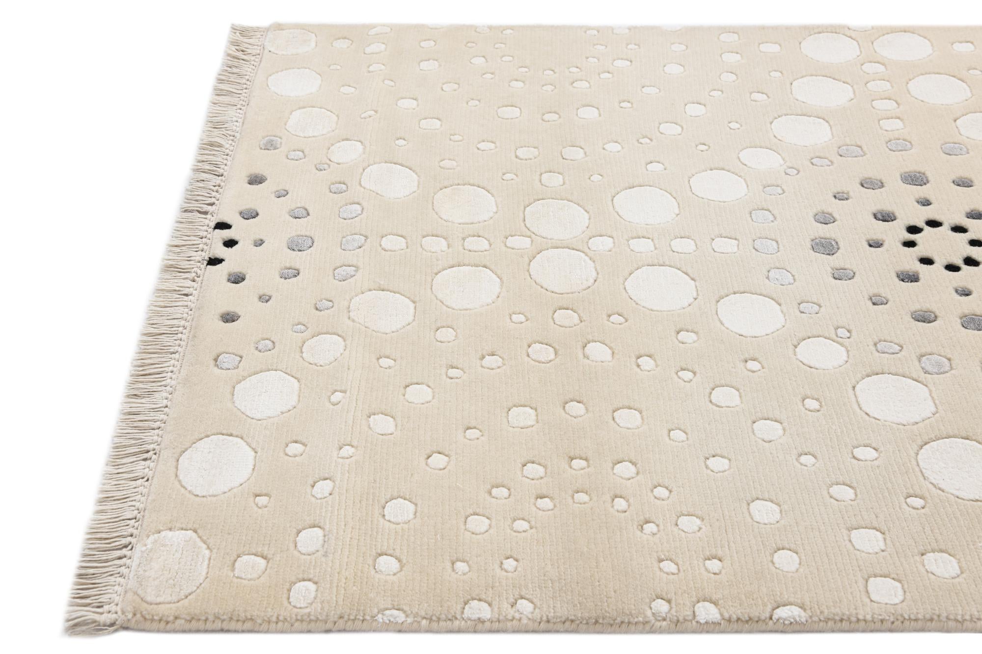 2' 7 x 13' 1 Hand Knotted Darya Wool Runner Rug