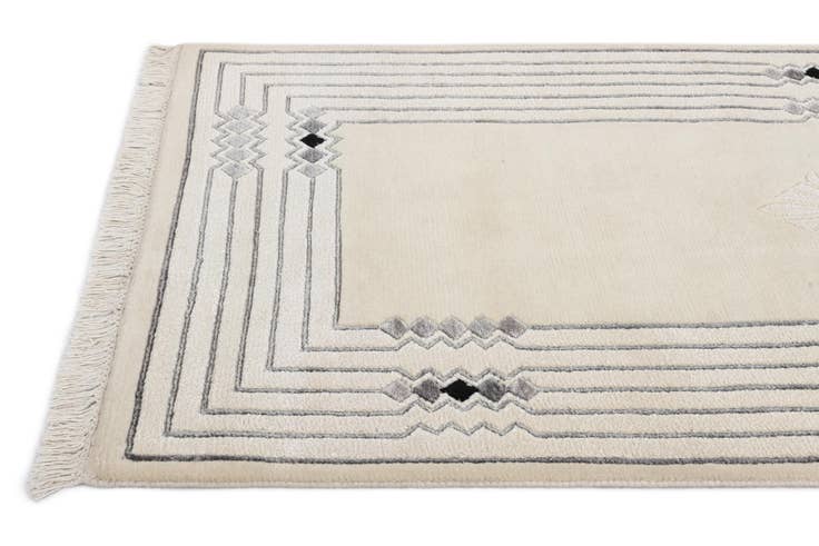 Detail image of 2' 7 x 12' 10 Hand Knotted Darya Wool Runner Rug