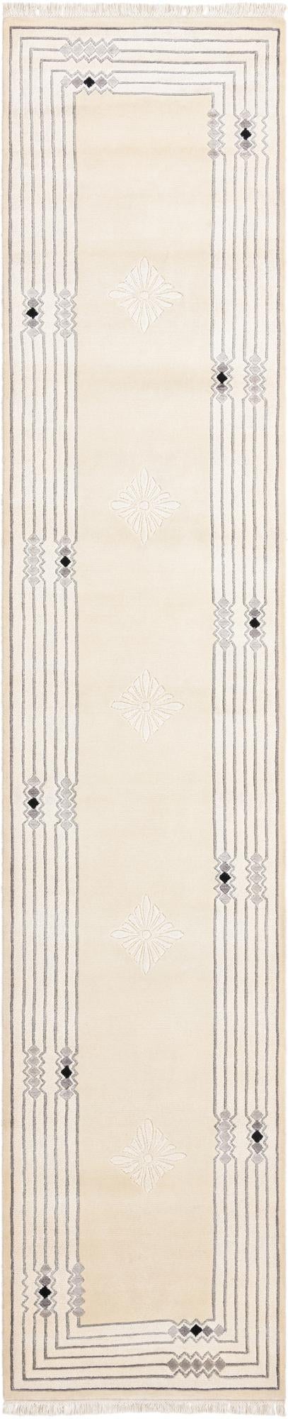 2' 7 x 12' 10 Hand Knotted Darya Wool Runner Rug