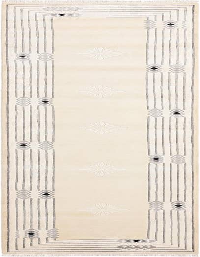 Detail image of 2' 7 x 12' 10 Hand Knotted Darya Wool Runner Rug