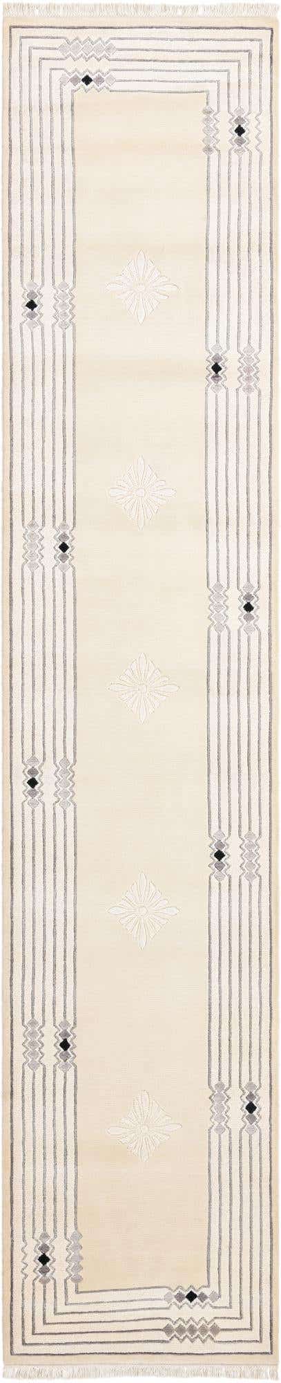 2' 7 x 12' 10 Hand Knotted Darya Wool Runner Rug