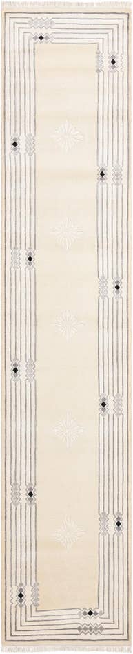 Detail image of 2' 7 x 12' 10 Hand Knotted Darya Wool Runner Rug