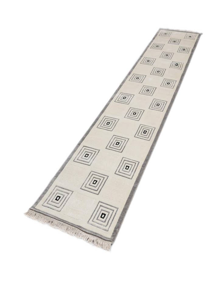 Detail image of 2' 7 x 13' 1  Hand Knotted Darya Wool Runner Rug