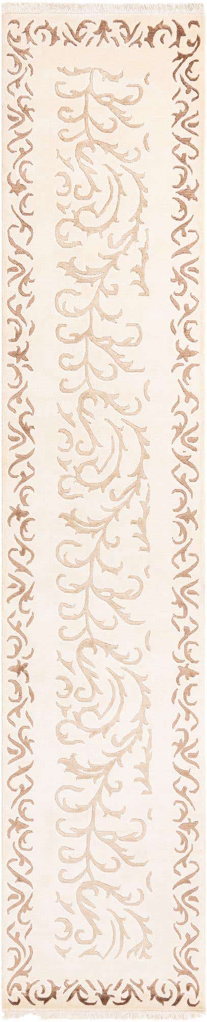2' 7 x 13' Hand Knotted Darya Wool Runner Rug