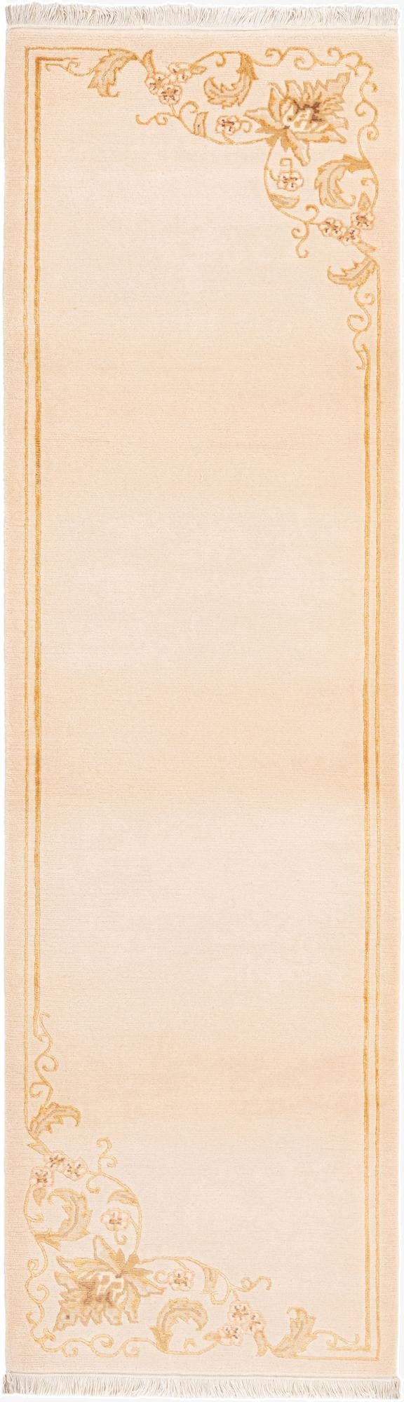 2' 9 x 9' 7  Hand Knotted Darya Wool Runner Rug