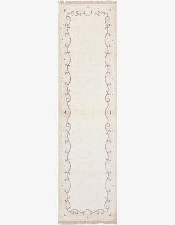 2' 8 x 9' 9 Hand Knotted Darya Wool Runner Rug