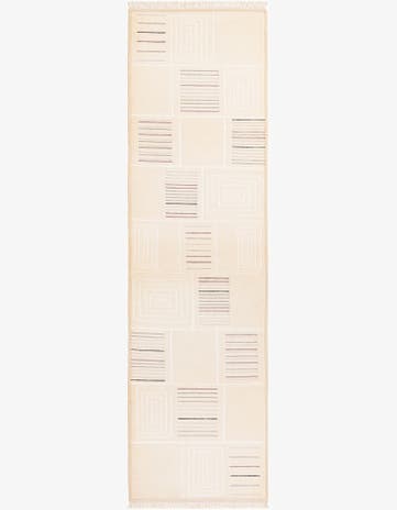 2' 7 x 9' 7 Hand Knotted Darya Wool Runner Rug