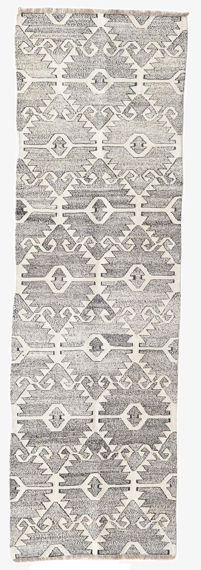 2' 6 x 8' 2  Hand Woven Darya Wool Runner Rug
