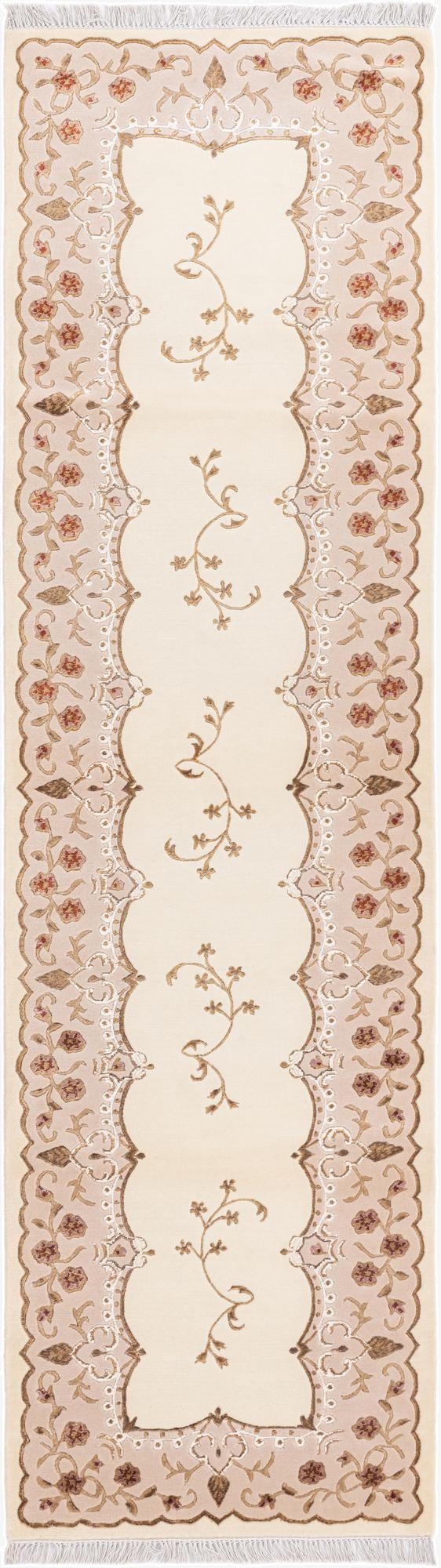 2' 9 x 9' 9  Hand Knotted Darya Wool Runner Rug