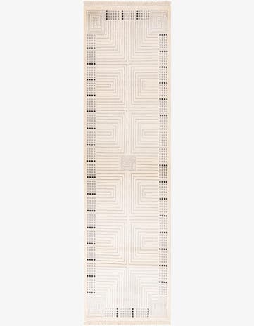 2' 8 x 9' 11 Hand Knotted Darya Wool Runner Rug