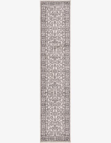 Ivory Eco Traditional Runner Rug