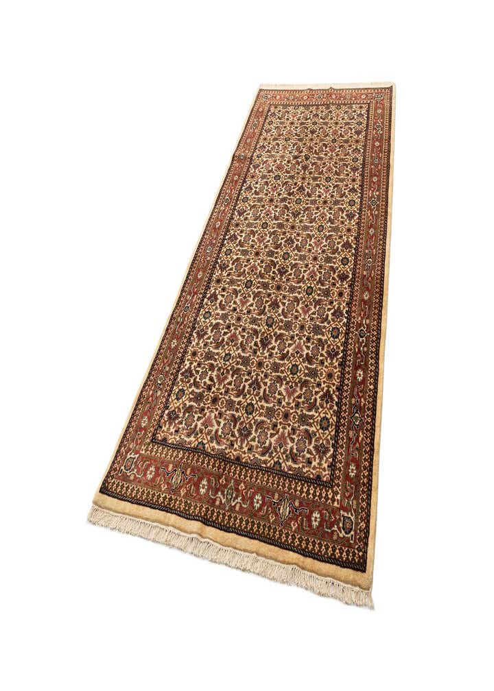 4' 10 x 9' 10 Hand Knotted Farahan Wool Runner Rug