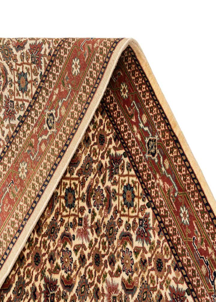 4' 10 x 9' 10 Hand Knotted Farahan Wool Runner Rug