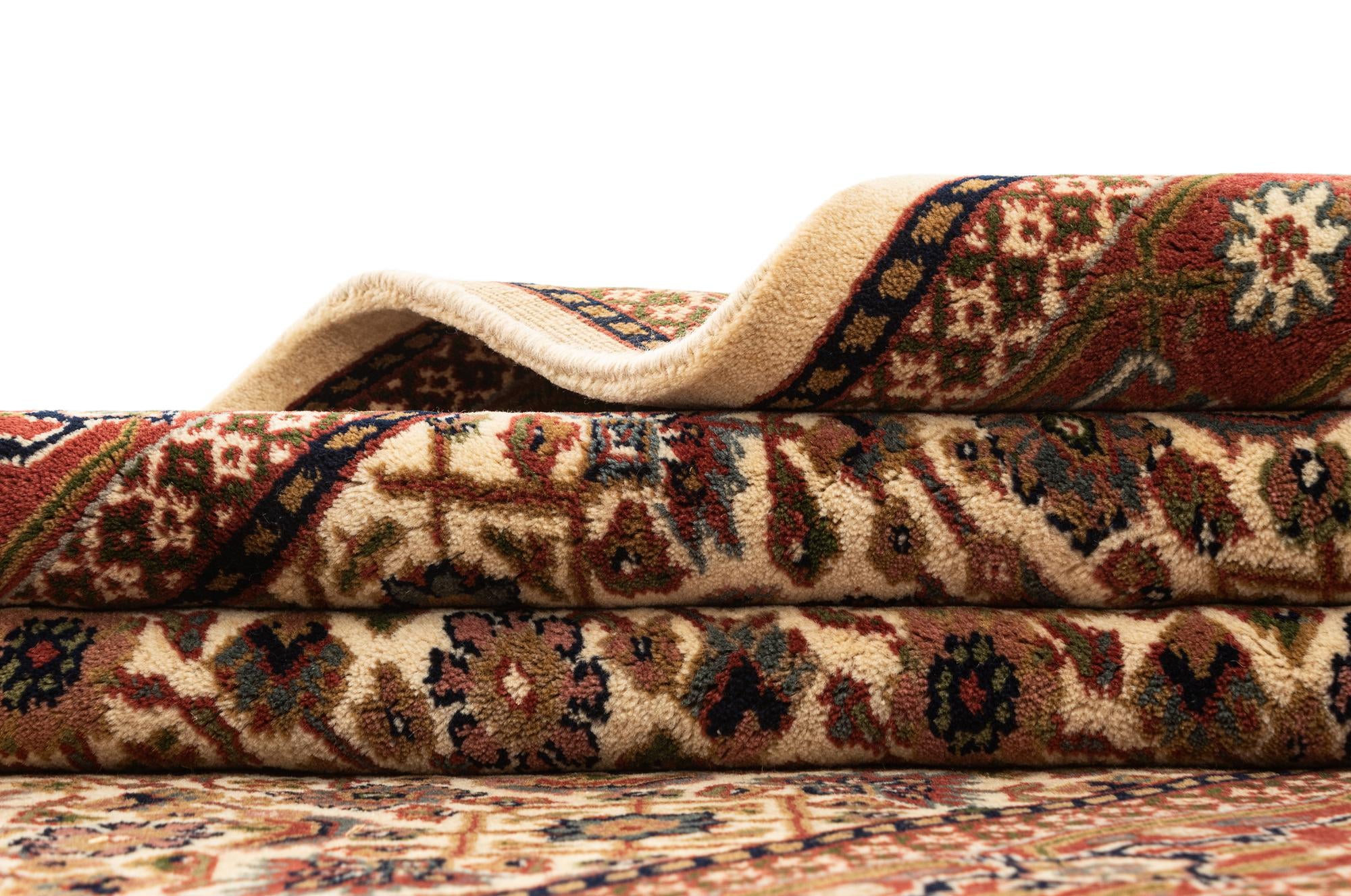 4' 10 x 9' 10 Hand Knotted Farahan Wool Runner Rug