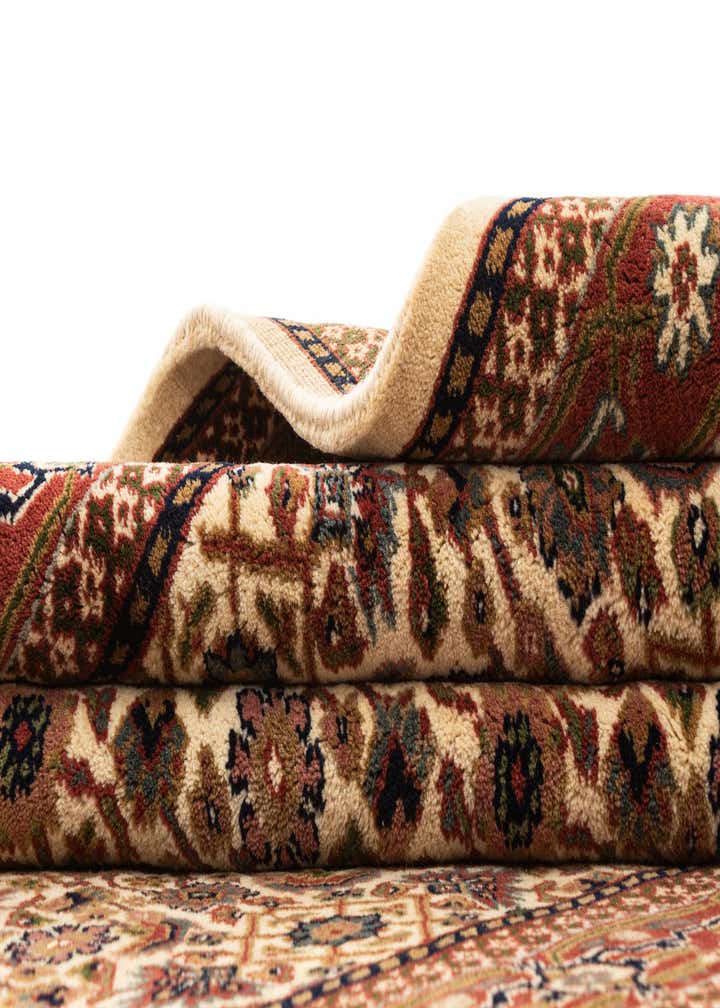 4' 10 x 9' 10 Hand Knotted Farahan Wool Runner Rug