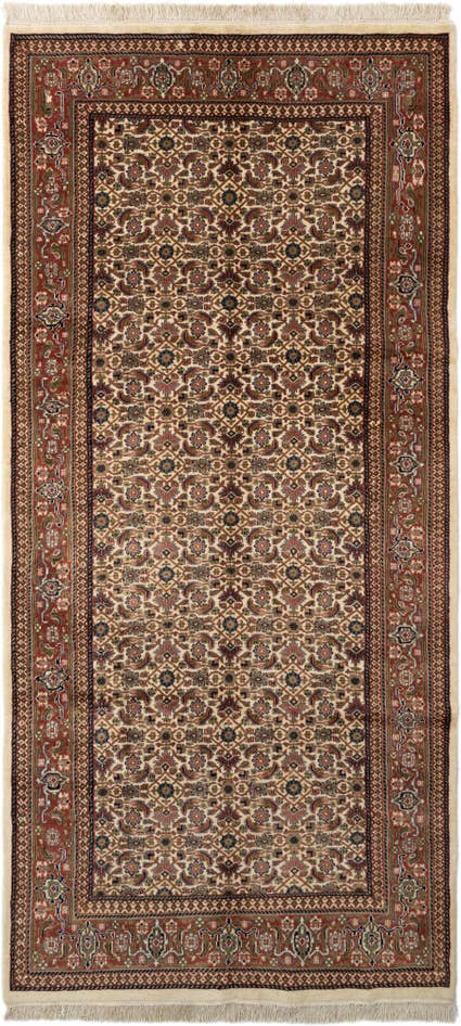 Detail image of 5' 2 x 11' Hand Knotted Farahan Wool Runner Rug
