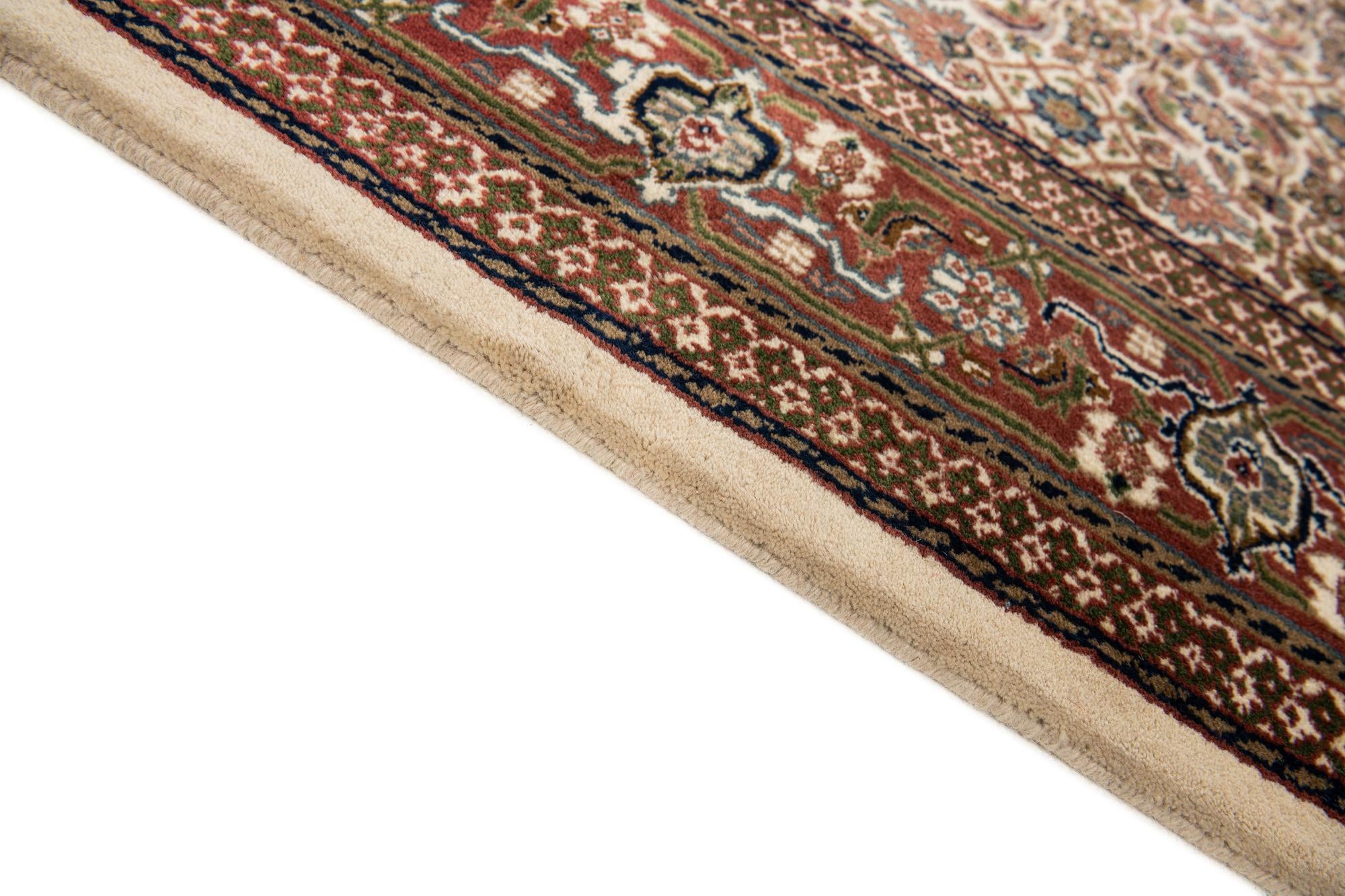 5' 4 x 11' 5 Hand Knotted Farahan Wool Runner Rug