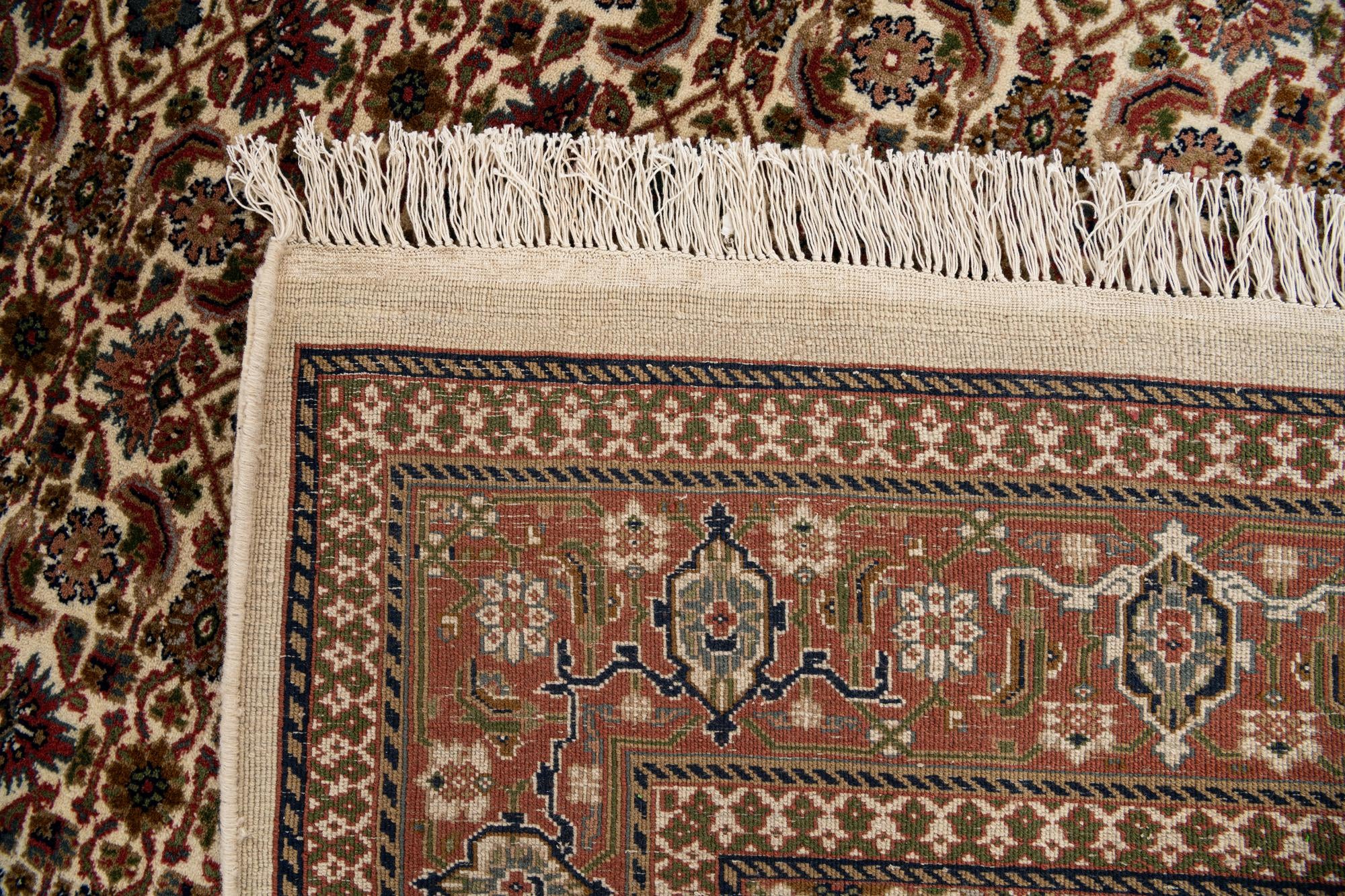 5' 4 x 11' 5 Hand Knotted Farahan Wool Runner Rug