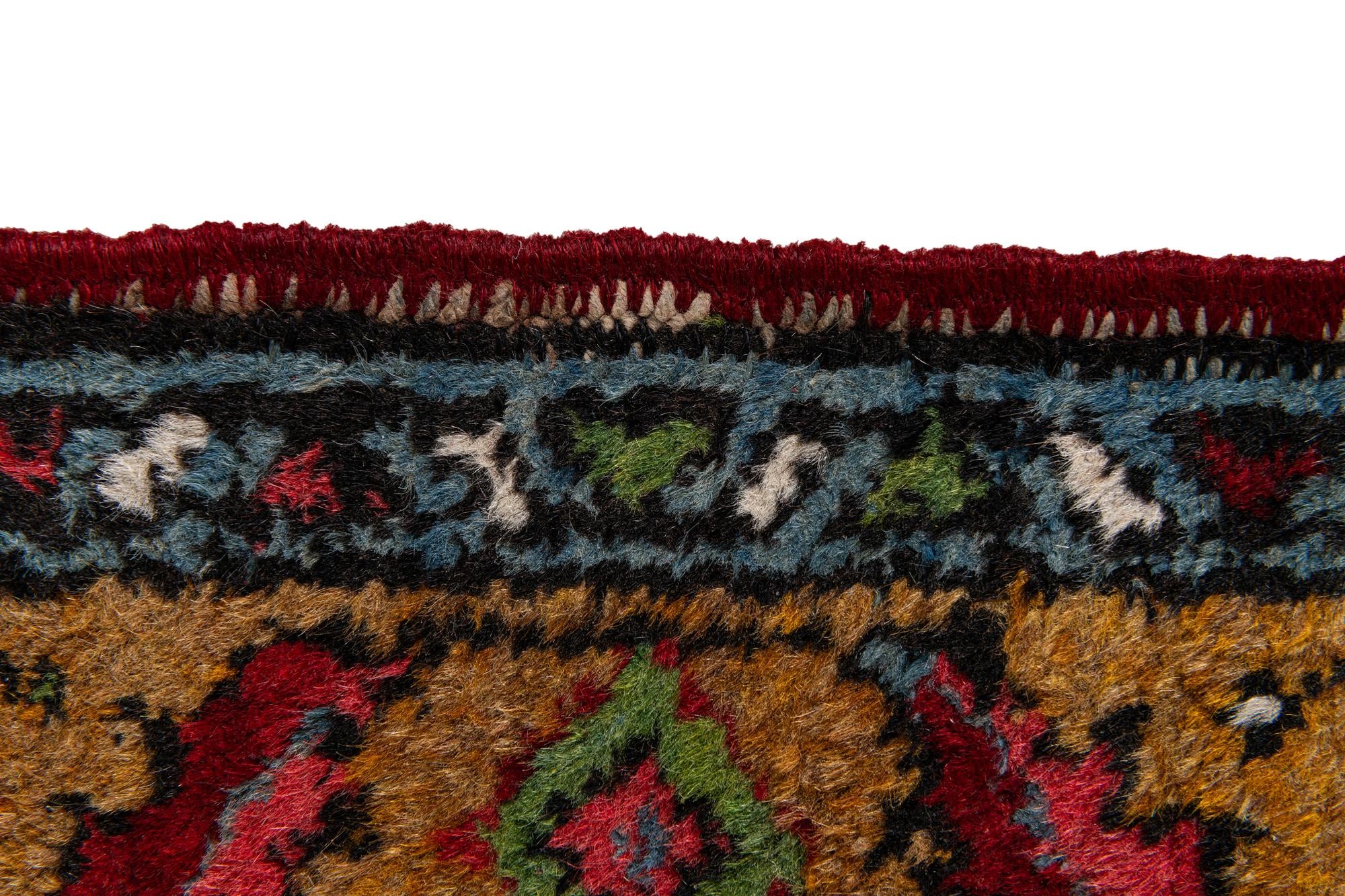 3' 4 x 10' 8 Hand Knotted Farahan Persian Wool Runner Rug