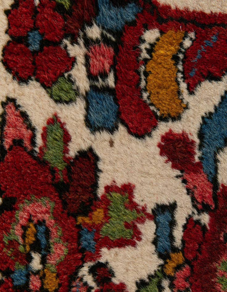 Detail image of 3' 4 x 10' 8  Hand Knotted Farahan Persian Wool Runner Rug