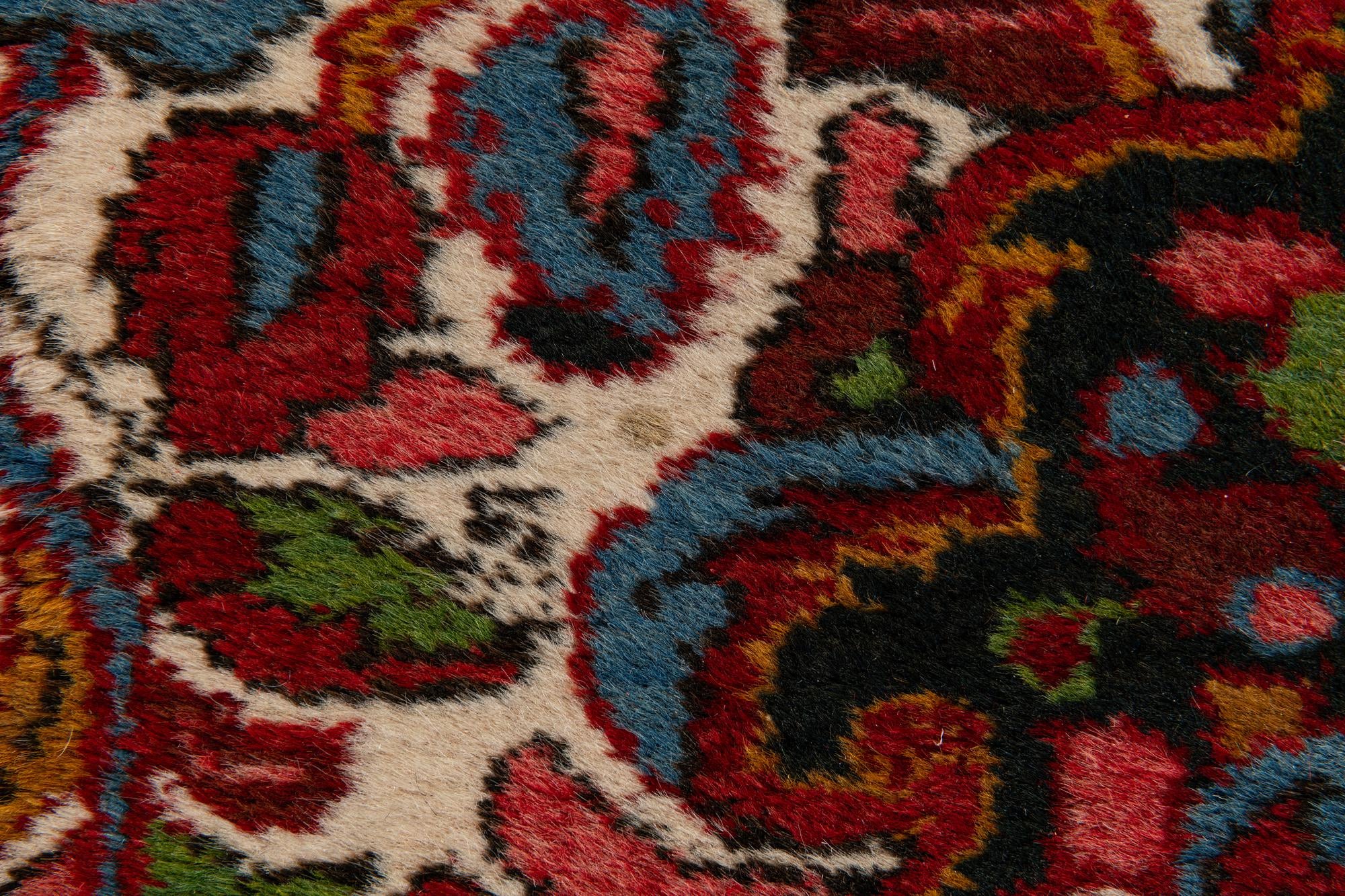 3' 4 x 10' 8 Hand Knotted Farahan Persian Wool Runner Rug