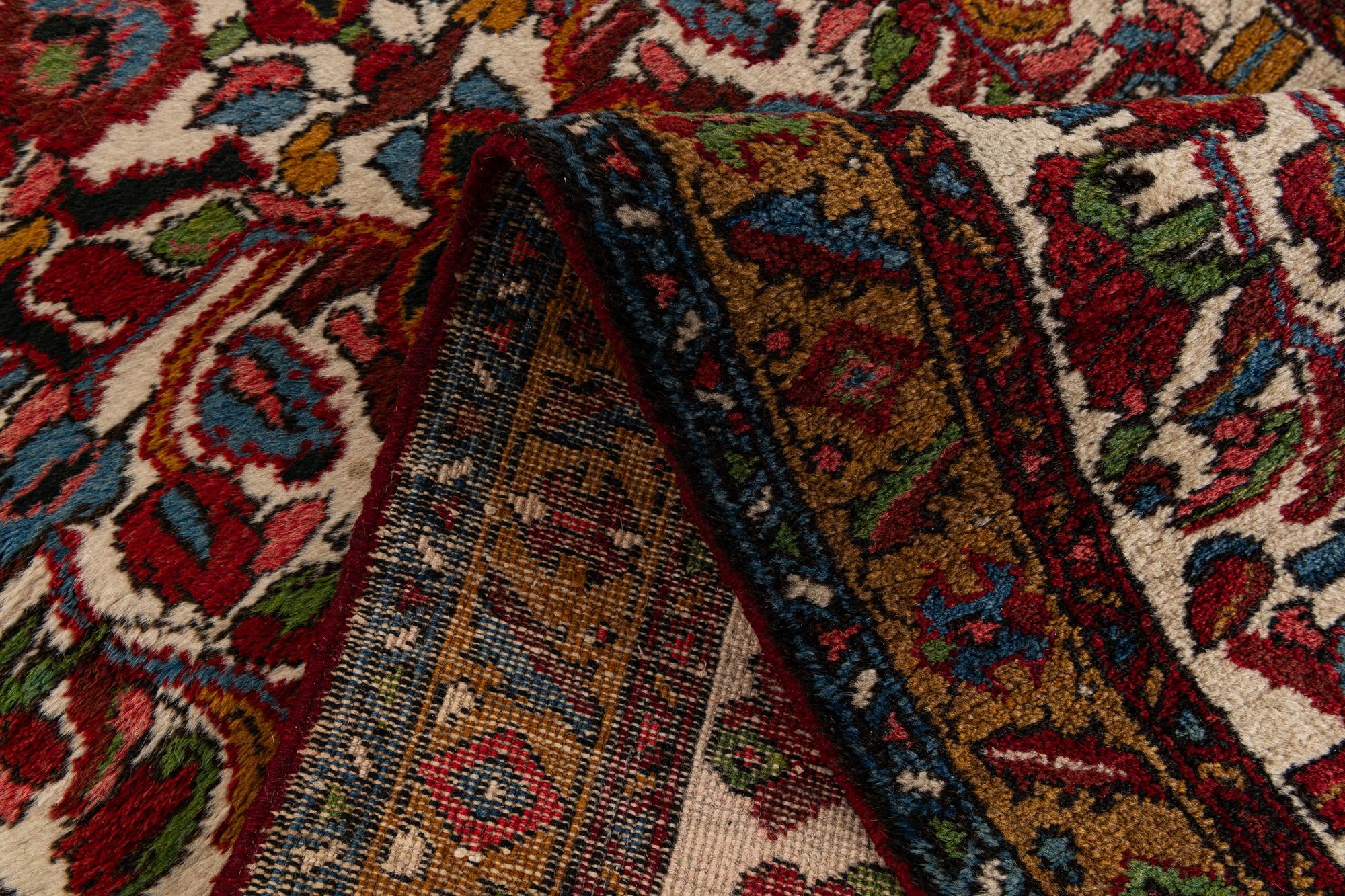 3' 4 x 10' 8 Hand Knotted Farahan Persian Wool Runner Rug