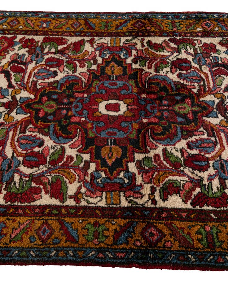 Detail image of 3' 4 x 10' 8  Hand Knotted Farahan Persian Wool Runner Rug