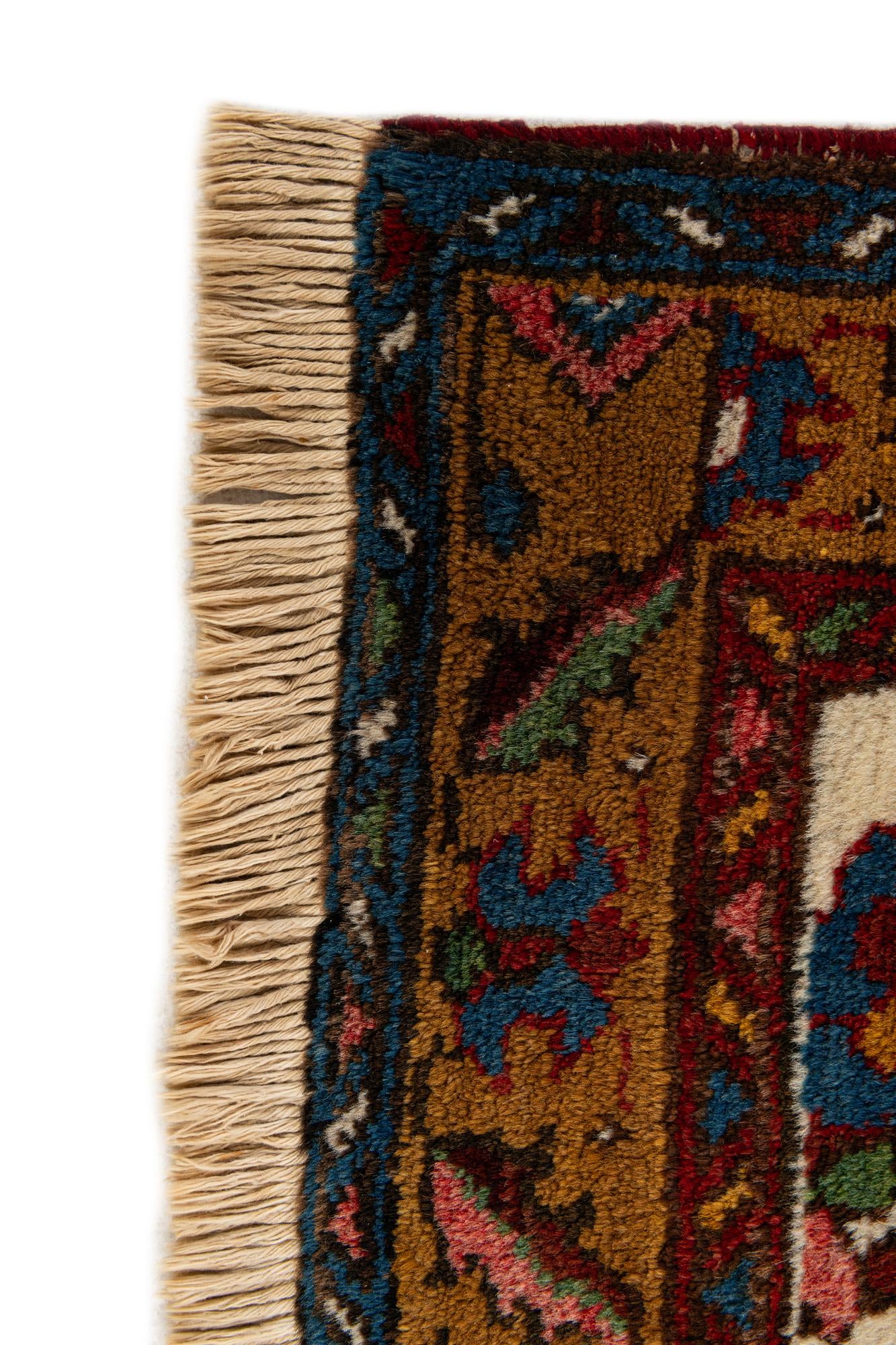 3' 4 x 10' 8 Hand Knotted Farahan Persian Wool Runner Rug