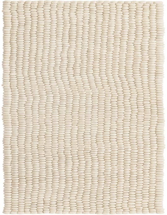 Detail image of 2' 7 x 10' Hand Woven Felt Ball Wool Runner Rug