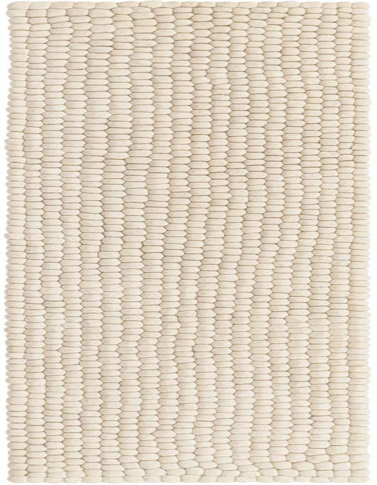 Detail image of 2' x 8' Hand Woven Felt Ball Wool Runner Rug